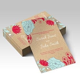 18PT Uncoated Brown Kraft Announcement Cards