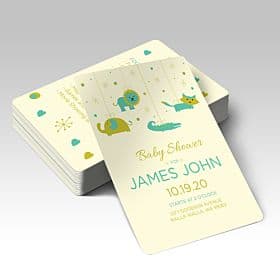 16PT Round Corner Announcement Cards