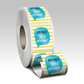 Semi-Gloss Paper Roll Label