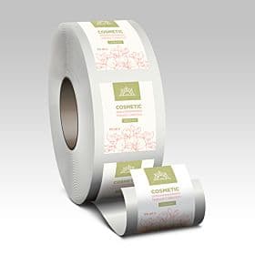 White BOPP Roll Label