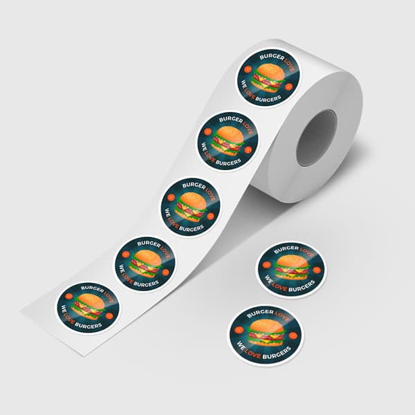 Semi-Gloss Paper Roll Label