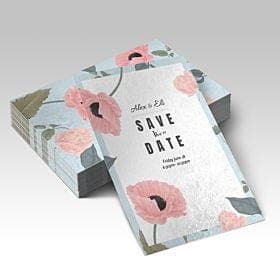 14pt pearl metallic announcement cards