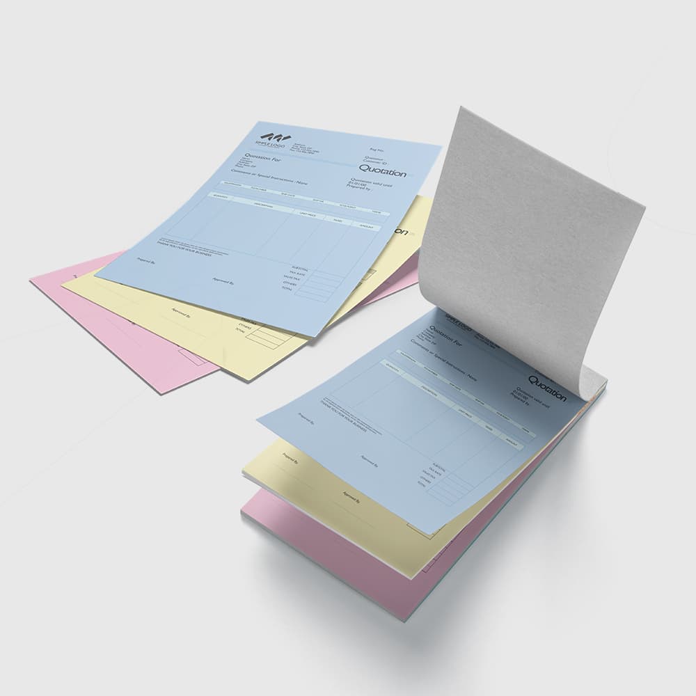 2 part ncr forms w variable numbering
