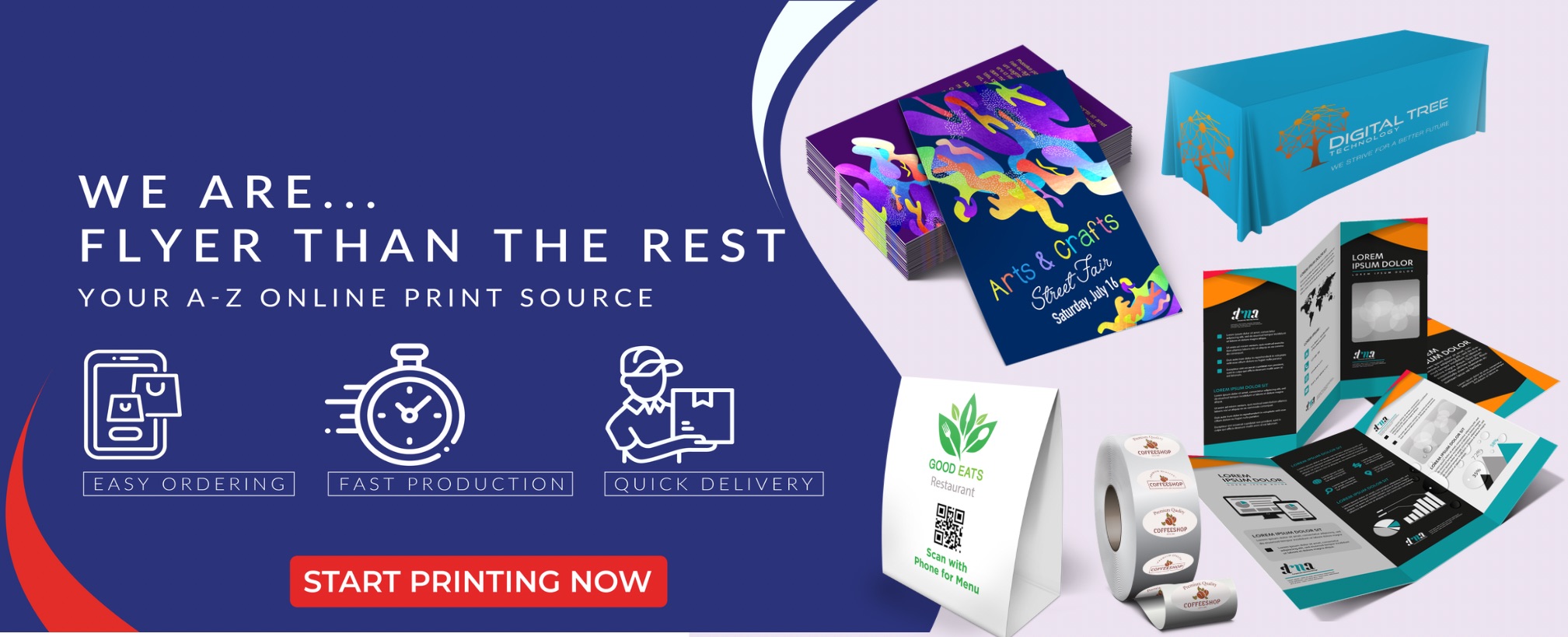 WE ARE FLYER THAN THE REST - Your A-Z Online Print Source